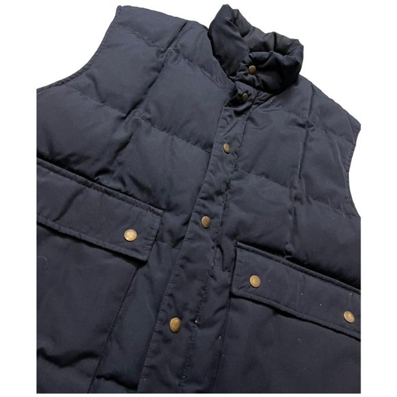 Vintage Outpost Blue & Tan Thick Puffer Vest - Picture 3 of 4